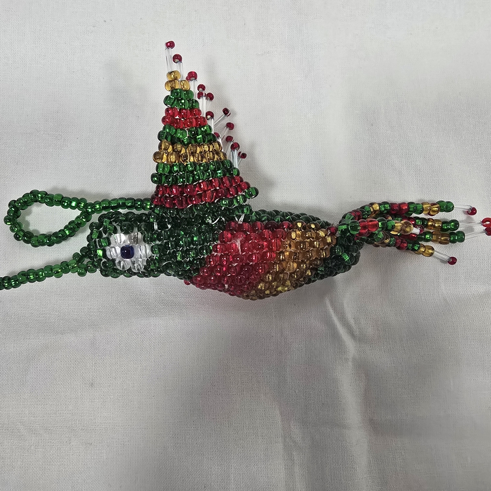 Colorful Beaded Hummingbird Keychain - Picture 7 of 14